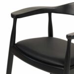 ΠΟΛΥΘΡΟΝΑ ΤΡΑΠΕΖΑΡΙΑΣ ADOR HM9948.02 RUBBERWOOD ΚΑΙ PU-ΜΑΥΡΟ 62x54x76,5Υεκ - Image 6