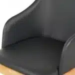 ΠΟΛΥΘΡΟΝΑ ΤΡΑΠΕΖΑΡΙΑΣ FURLAN HM9949.01 RUBBERWOOD ΣΕ ΟΑΚ-ΜΑΥΡΟ PU 54,5x58x78Υεκ. - Image 6