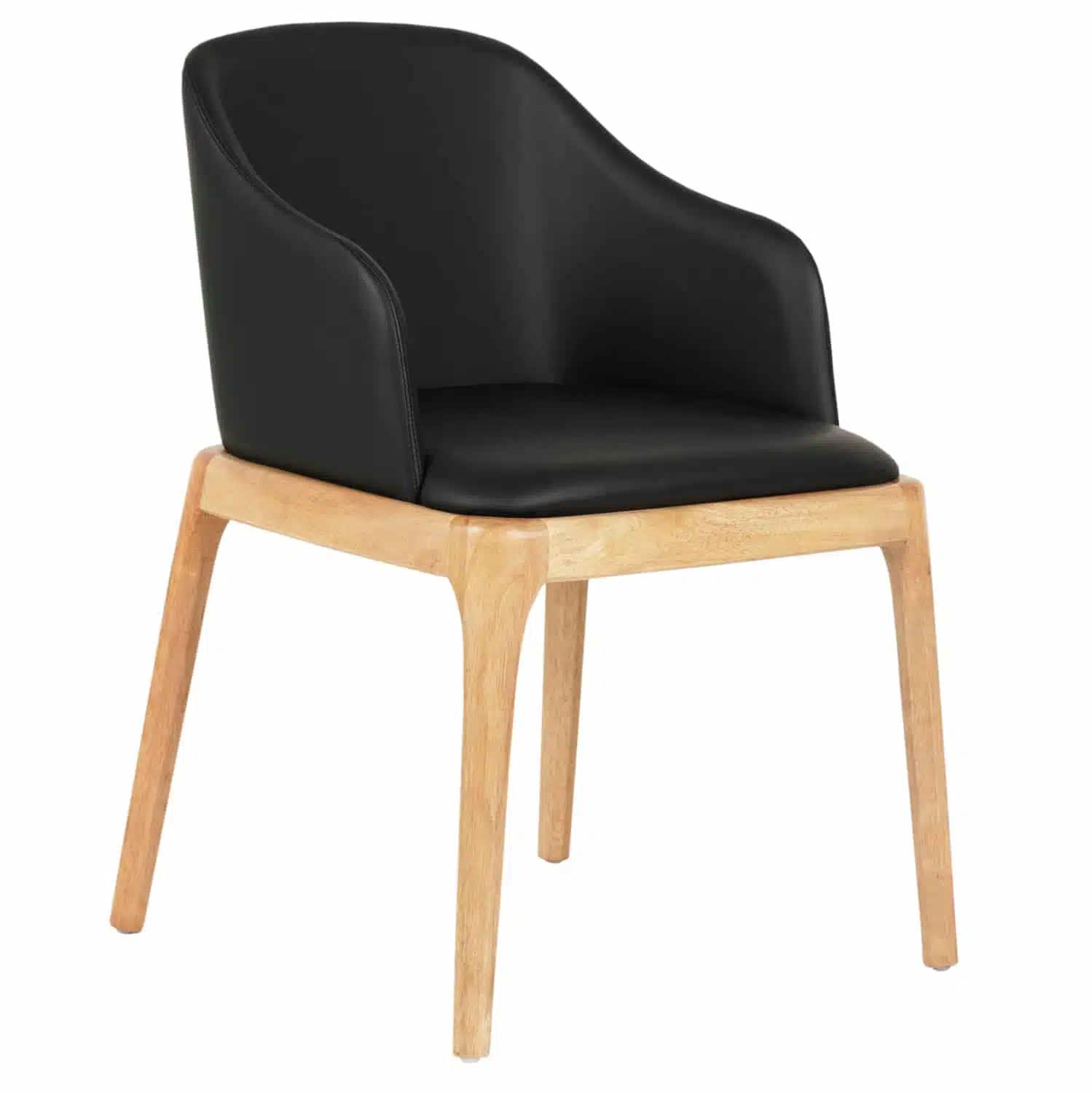 ΠΟΛΥΘΡΟΝΑ ΤΡΑΠΕΖΑΡΙΑΣ FURLAN HM9949.01 RUBBERWOOD ΣΕ ΟΑΚ-ΜΑΥΡΟ PU 54,5x58x78Υεκ. - Image 1