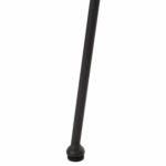 ΠΟΛΥΘΡΟΝΑ ΤΥΠΟΥ ΦΩΛΙΑ ΜΕΤΑΛΛΙΚΗ ALLEGRA HM5458.12 ΜΕ WICKER-ΜΑΥΡΟ 73x78x88Υεκ. - Image 10