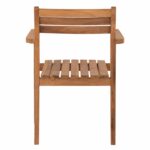 ΠΟΛΥΘΡΟΝΑ ERIETTA ΞΥΛΟ TEAK ΣΤΟΙΒΑΖΟΜΕΝΗ HM9534 ΣΕ ΦΥΣΙΚΟ ΧΡΩΜΑ 60x54x87Y εκ. - Image 6
