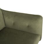 ΠΟΛΥΘΡΟΝΑ ΤΡΑΠΕΖΑΡΙΑΣ QUILL HM9843.05 ΠΡΑΣΙΝΟ ΥΦΑΣΜΑ-ΞΥΛΟ ΟΞΙΑΣ ΠΟΔΙΑ 61x57,5x91Υεκ. - Image 8