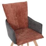 ΠΟΛΥΘΡΟΝΑΚΙ REX HM9847.06 ΚΕΡΑΜΙΔΙ-ΓΚΡΙ ΥΦΑΣΜΑ-ΞΥΛΟ ΟΞΙΑΣ ΠΟΔΙΑ 53x60x93Υεκ. - Image 7