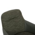 ΠΟΛΥΘΡΟΝΑ ΤΡΑΠΕΖΑΡΙΑΣ DEW HM9848.05 ΥΦΑΣΜΑ & PU ΣΕ ΠΡΑΣΙΝΟ-ΞΥΛΟ ΟΞΙΑΣ ΠΟΔΙΑ 56,5x62x81,5Υεκ. - Image 7
