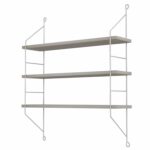 ΡΑΦΙΕΡΑ ΤΟΙΧΟΥ ACHALA ΜΕΛΑΜΙΝΗΣ HM9185.14 SONOMA 60x15x68Y εκ. - Image 4