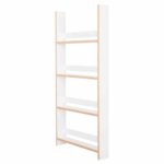 ΡΑΦΙΕΡΑ ΤΟΙΧΟΥ SANI HM18224.01 ΜΕΛΑΜΙΝΗ ΣΕ ΛΕΥΚΟ 60x10x120Υεκ. (4 ΡΑΦΙΑ) - Image 4