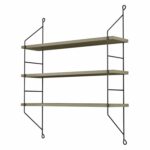ΡΑΦΙΕΡΑ ΤΟΙΧΟΥ ACHALA ΜΕΛΑΜΙΝΗΣ HM9185.12 OLIVE GREY 60x15x68Y εκ. - Image 4