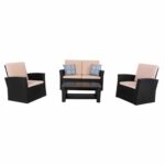 ΣΑΛΟΝΙ ΕΞ.ΧΩΡΟΥ 4ΤΜΧ THORE HM5978 ΣΥΝΘ. RATTAN ΜΑΥΡΟ-ΜΠΕΖ ΜΑΞΙΛΑΡΙΑ - Image 5