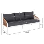 ΣΑΛΟΝΙ ΕΞΩΤ.ΧΩΡΟΥ 4ΤΜΧ MAERLY HM6056.01 ΑΛΟΥΜΙΝΙΟ ΛΕΥΚΟ-ΣΥΝΘ.ΣΧΟΙΝΙ-ΑΝΘΡΑΚΙ ΜΑΞΙΛΑΡΙΑ - Image 3