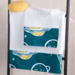 Σετ Βρεφικές Πετσέτες 2τμχ Saturn Saturn Πετρόλ Rythmos