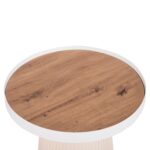 ΣΕΤ 2ΤΜΧ ΤΡΑΠΕΖΙΑ ΣΑΛΟΝΙΟΥ DUNCAN HM21082 MDF ΚΡΕΜ ΚΑΙ ΚΕΡΑΜΙΚΟ TOP Φ80εκ & Φ45εκ - Image 5