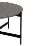 ΣΕΤ 2ΤΜΧ ΤΡΑΠΕΖΙΑ ΣΑΛΟΝΙΟΥ RONDA HM21089.01 MDF ΓΚΡΙ ΜΑΡΜΑΡΟ Φ80εκ & Φ50εκ - Image 4