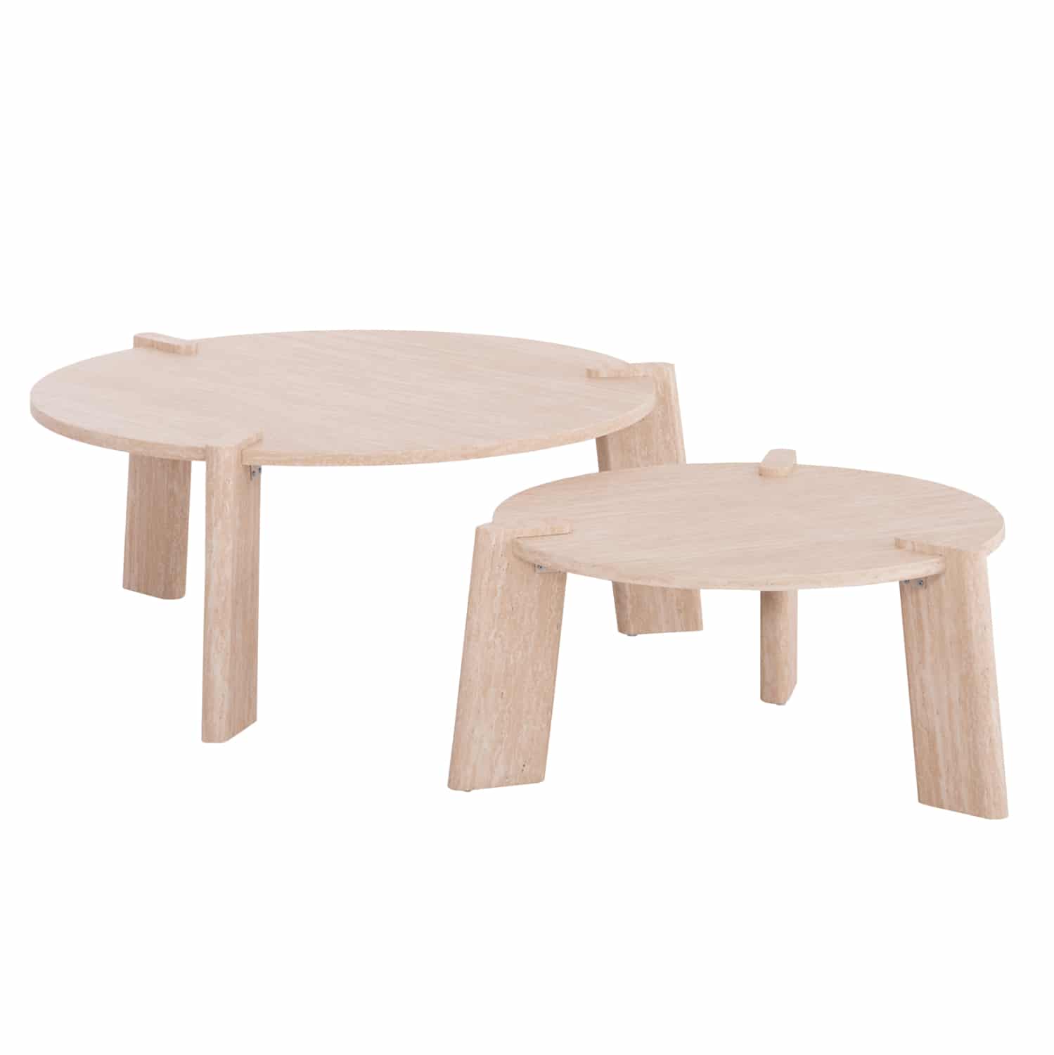 set-2tmch-trapezia-salonioy-fb9994301-md ΣΕΤ 2ΤΜΧ ΤΡΑΠΕΖΙΑ ΣΑΛΟΝΙΟΥ EQUIL HM9943.01 MDF ΜΕ ΜΕΛΑΜΙΝΗ-ΦΥΣΙΚΟ 66x66εκ + 87x87εκ - Image 1