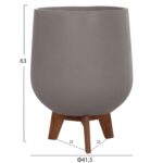 ΣΕΤ 3 ΓΛΑΣΤΡΕΣ ΜΕ TEAK ΒΑΣΕΙΣ TRYLL HM4681.03 FIBER CEMENT--ΓΚΡΙ - Image 2