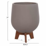 ΣΕΤ 3 ΓΛΑΣΤΡΕΣ ΜΕ TEAK ΒΑΣΕΙΣ TRYLL HM4681.03 FIBER CEMENT--ΓΚΡΙ - Image 4