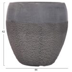 ΣΕΤ 3ΤΜΧ ΓΛΑΣΤΡΕΣ ΣΕΙΡΑ GARDENER HM4725 FIBERCLAY-ΣΕ ΣΚΟΥΡΟ CEMENT ΧΡΩΜΑ Φ55x54Υεκ - Image 4