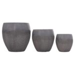 ΣΕΤ 3ΤΜΧ ΓΛΑΣΤΡΕΣ ΣΕΙΡΑ GARDENER HM4725 FIBERCLAY-ΣΕ ΣΚΟΥΡΟ CEMENT ΧΡΩΜΑ Φ55x54Υεκ - Image 6