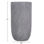 ΣΕΤ 3ΤΜΧ ΓΛΑΣΤΡΕΣ ΚΥΛΙΝΔΡΟΙ ΣΕΙΡΑ GARDENER HM4720 FIBERCLAY-ΧΡΩΜΑ CEMENT Φ44x79Υεκ - Image 3