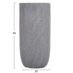 ΣΕΤ 3ΤΜΧ ΓΛΑΣΤΡΕΣ ΚΥΛΙΝΔΡΟΙ ΣΕΙΡΑ GARDENER HM4720 FIBERCLAY-ΧΡΩΜΑ CEMENT Φ44x79Υεκ - Image 5