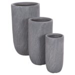 ΣΕΤ 3ΤΜΧ ΓΛΑΣΤΡΕΣ ΚΥΛΙΝΔΡΟΙ ΣΕΙΡΑ GARDENER HM4720 FIBERCLAY-ΧΡΩΜΑ CEMENT Φ44x79Υεκ - Image 7