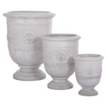 ΣΕΤ 3ΤΜΧ ΓΛΑΣΤΡΕΣ ΜΕ ΑΝΑΓΛΥΦΟ GARDENER HM4729 FIBERCLAY-ΣΕ ΥΠΟΛΕΥΚΟ Φ58x72.5Υεκ - Image 7