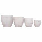 ΣΕΤ 4ΤΜΧ ΓΛΑΣΤΡΕΣ ΣΤΡΟΓΓΥΛΕΣ ΣΕΙΡΑ GARDENER HM4719 FIBERCLAY-ΧΡΩΜΑ CEMENT Φ44x43Υεκ - Image 7