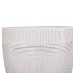 ΣΕΤ 4ΤΜΧ ΓΛΑΣΤΡΕΣ ΣΤΡΟΓΓΥΛΕΣ ΣΕΙΡΑ GARDENER HM4719 FIBERCLAY-ΧΡΩΜΑ CEMENT Φ44x43Υεκ - Image 9