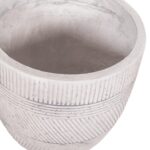 ΣΕΤ 4ΤΜΧ ΓΛΑΣΤΡΕΣ ΣΤΡΟΓΓΥΛΕΣ ΣΕΙΡΑ GARDENER HM4719 FIBERCLAY-ΧΡΩΜΑ CEMENT Φ44x43Υεκ - Image 10