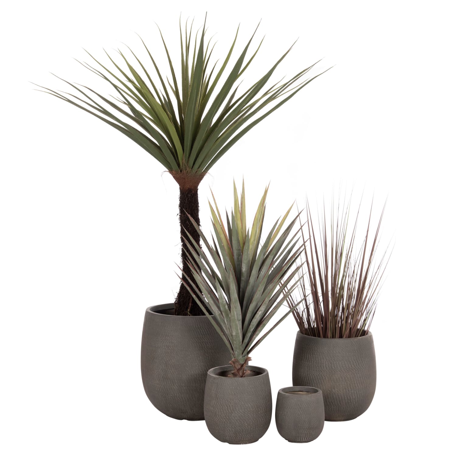 set-4tmch-glastres-stroggyles-fb94726-fi ΣΕΤ 4ΤΜΧ ΓΛΑΣΤΡΕΣ ΣΤΡΟΓΓΥΛΕΣ GARDENER HM4726 FIBERCLAY ΓΚΡΙΖΟΠΡΑΣΙΝΟ Φ52x55Υεκ - Image 1