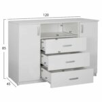 ΣΕΤ ΚΡΕΒΑΤΟΚΑΜΑΡΑΣ 5ΤΜΧ ADLER HM11758.03 ΜΕΛΑΜΙΝΗ ΛΕΥΚΗ-ΓΙΑ ΣΤΡΩΜΑ 160x200εκ - Image 4