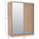 ΣΕΤ ΚΡΕΒΑΤΟΚΑΜΑΡΑΣ 6ΤΜΧ ADLER HM11759 ΜΕΛΑΜΙΝΗ SONAMA OAK-ΓΙΑ ΣΤΡΩΜΑ 160x200εκ - Image 8