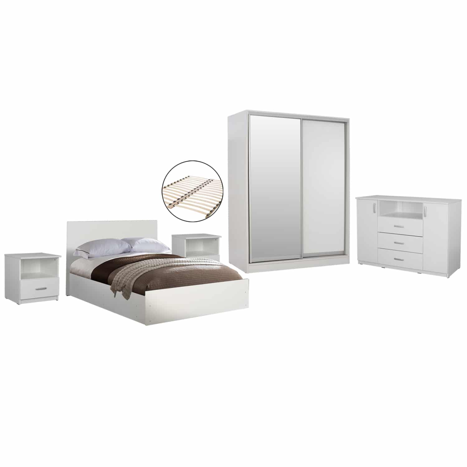 set-krebatokamaras-6tmch-fb91175903-mela ΣΕΤ ΚΡΕΒΑΤΟΚΑΜΑΡΑΣ 6ΤΜΧ ADLER HM11759.03 ΜΕΛΑΜΙΝΗ ΛΕΥΚΗ-ΓΙΑ ΣΤΡΩΜΑ 160x200εκ - Image 1