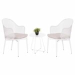 ΣΕΤ LOUNGE 3TMX ΕΞ.ΧΩΡΟΥ OREGO HM21107.02 ΑΛΟΥΜΙΝΙΟ & ΜΕΤΑΛΛΟ ΣΕ ΛΕΥΚΟ
