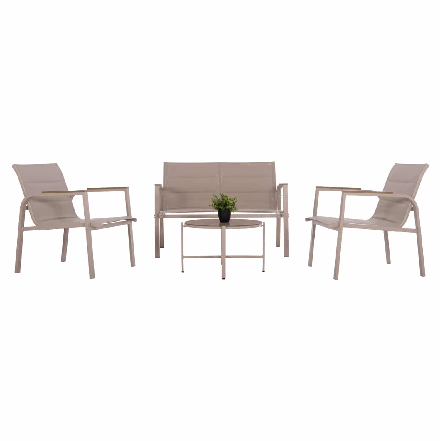 set-saloni-4tmch-fb9628004-kapoytsino-al ΣΕΤ ΣΑΛΟΝΙ 4ΤΜΧ JULIETTE HM6280.04 ΚΑΠΟΥΤΣΙΝΟ ΑΛΟΥΜΙΝΙΟ-TEXTILENE--TEMPERED GLASS - Image 1