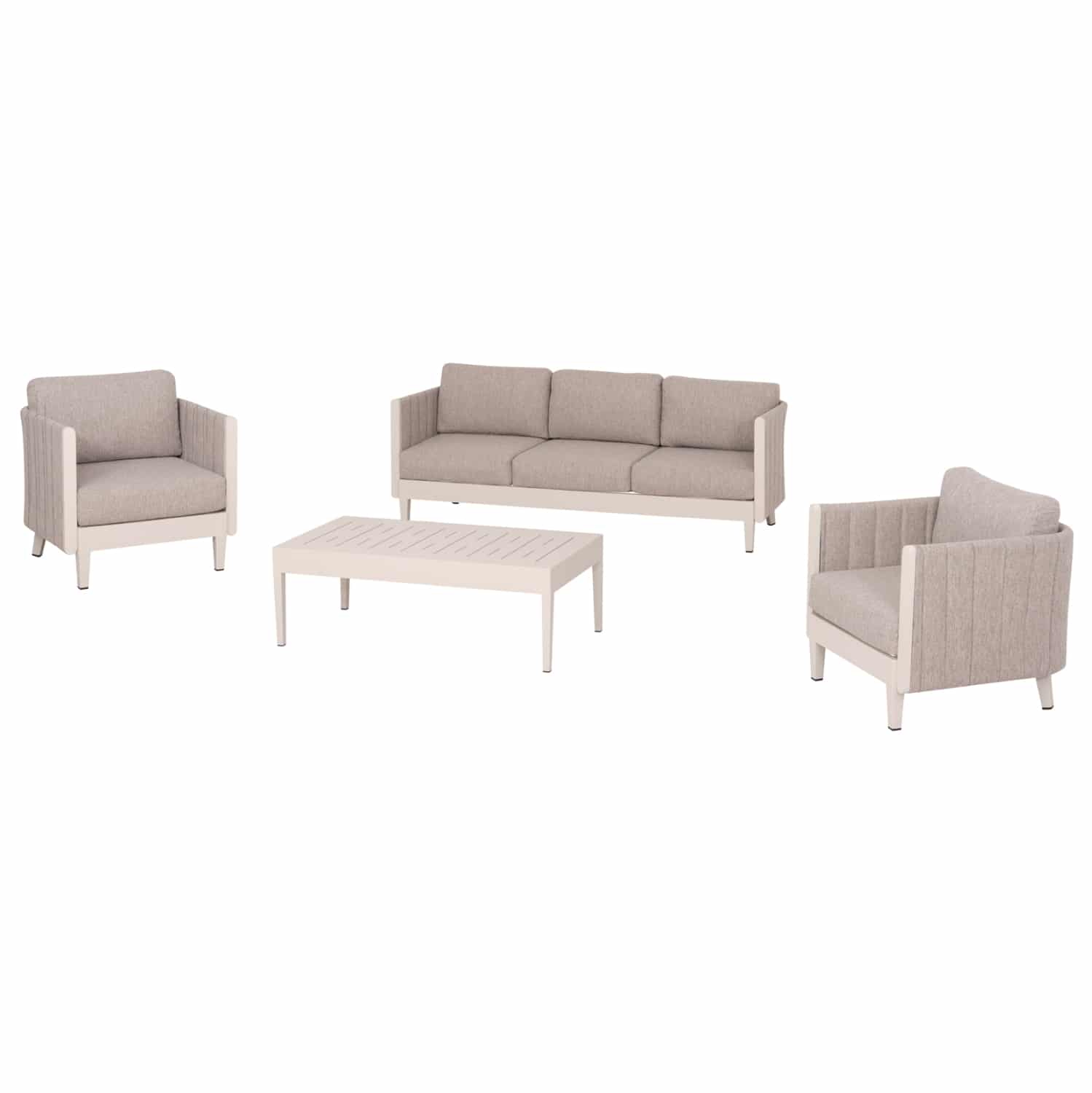 set-saloni-exoterikoy-choroy-4tmch-fb961 ΣΕΤ ΣΑΛΟΝΙ ΕΞΩΤΕΡΙΚΟΥ ΧΩΡΟΥ 4ΤΜΧ LARRY HM6188.02 ΑΛΟΥΜΙΝΙΟ ΣΑΜΠΑΝΙ- P.E.ΥΦΑΣΜΑ - Image 1