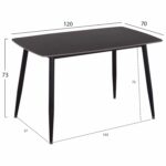 ΣΕΤ ΤΡΑΠΕΖΑΡΙΑΣ 5ΤΜΧ RAVEN HM21067.02 ΚΕΡΑΜΙΚΟ TOP ΜΑΥΡΟ ΜΑΡΜΑΡΟ--ΜΕΤΑΛΛΟ - Image 2