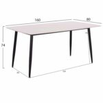 ΣΕΤ ΤΡΑΠΕΖΑΡΙΑΣ 5ΤΜΧ RAVEN HM21069.01 ΚΕΡΑΜΙΚΟ TOP ΛΕΥΚΟ ΜΑΡΜΑΡΟ & 4 ΚΑΡΕΚΛΕΣ - Image 2
