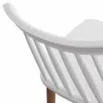 ΣΕΤ ΤΡΑΠΕΖΑΡΙΑΣ 5ΤΜΧ MINIMAL HM21172 MDF TOP ΣΕ ΛΕΥΚΟ-ΣΚΕΛΕΤΟΣ ΣΕ ΦΥΣΙΚΟ ΞΥΛΟΥ - Image 5