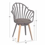 ΣΕΤ ΤΡΑΠΕΖΑΡΙΑΣ 5ΤΜΧ ANAIS HM21176 MDF TOP ΣΕ ΓΚΡΙ--P.P. & PU ΣΕ ΓΚΡΙ - Image 3