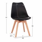 ΣΕΤ ΤΡΑΠΕΖΑΡΙΑΣ 5ΤΜΧ VEGAS HM21185 MDF TOP ΣΕ ΣΚΟΥΡΟ ΓΚΡΙ--ΠΟΔΙΑ ΟΞΙΑΣ - Image 3
