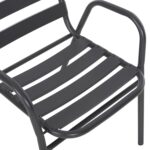 ΣΕΤ ΤΡΑΠΕΖΑΡΙΑΣ 5ΤΜΧ ADAM HM21219 ΚΑΡΕΚΛΕΣ ΜΕΤΑΛΛΙΚΕΣ & ΤΡΑΠΕΖΙ 110x60 ΓΚΡΙ - Image 4