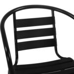 ΣΕΤ ΤΡΑΠΕΖΑΡΙΑΣ 5ΤΜΧ ADAM HM21220 ΚΑΡΕΚΛΕΣ ΜΕΤΑΛΛΙΚΕΣ & ΤΡΑΠΕΖΙ 110x60 ΜΑΥΡΟ - Image 5