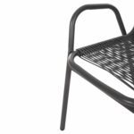 ΣΕΤ ΤΡΑΠΕΖΑΡΙΑΣ 5ΤΜΧ AVRIL HM21221 ΚΑΡΕΚΛΕΣ ΜΕΤΑΛΛΙΚΕΣ & ΤΡΑΠΕΖΙ 110x60 ΓΚΡΙ - Image 5