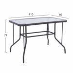 ΣΕΤ ΤΡΑΠΕΖΑΡΙΑΣ 5ΤΜΧ REDAN HM21223 ΤΡΑΠΕΖΙ & 4 ΠΟΛΥΘΡΟΝΕΣ ΣΕ ΓΚΡΙ - Image 2