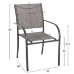 ΣΕΤ ΤΡΑΠΕΖΑΡΙΑΣ 5ΤΜΧ REDAN HM21223 ΤΡΑΠΕΖΙ & 4 ΠΟΛΥΘΡΟΝΕΣ ΣΕ ΓΚΡΙ - Image 3