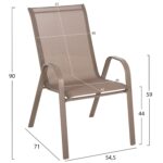 ΣΕΤ ΤΡΑΠΕΖΑΡΙΑΣ ΕΞ.ΧΩΡΟΥ 5ΤΜΧ LEON HM21041 ΤΡΑΠΕΖΙ-ΚΑΡΕΚΛΕΣ ΜΕΤΑΛΛΟ ΣΑΜΠΑΝΙ - Image 3