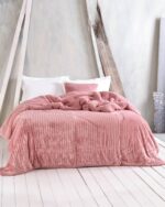 Κουβερτοπάπλωμα Shabby 650gr Ροζ Rythmos