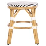 ΣΚΑΜΠΟ ΑΛΟΥΜΙΝΙΟΥ CHINO HM6285.03 BAMBOO LOOK-TEXTILENE ΛΕΥΚΟ-ΜΑΥΡΟ Φ36x46Υεκ. - Image 3