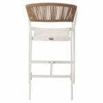ΣΚΑΜΠΟ ΑΛΟΥΜΙΝΙΟΥ ΛΕΥΚΟ HM5892.32 ΜΕΣ. ΥΨΟΥΣ-ΜE RATTAN & TΕΧΤLINE 57x57x99,5Yεκ. - Image 5