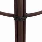ΣΚΑΜΠΟ ΑΛΟΥΜΙΝΙΟΥ ΜΕΣ.ΥΨΟΥΣ CHINO HM6286.01 BAMBOO LOOK & TEXTILENE ΚΑΦΕ 43x43x65Υεκ - Image 7